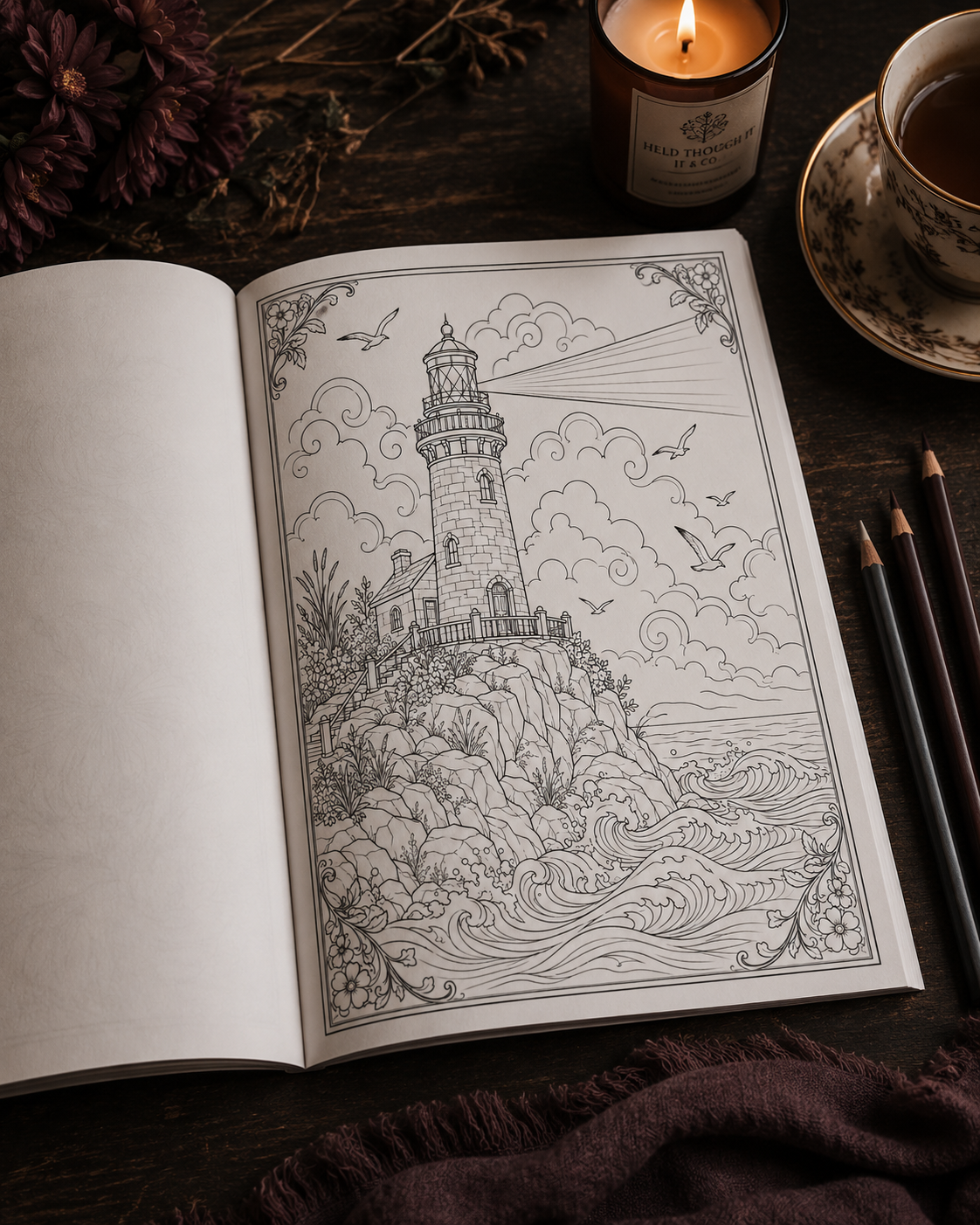Still Hands coloring book lifestyle image 4