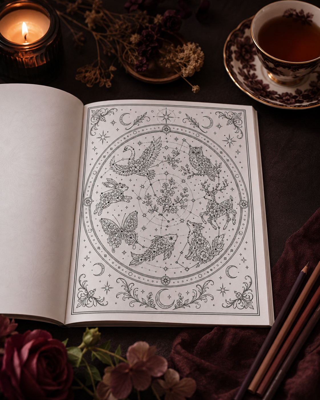 Still Hands coloring book lifestyle image 6